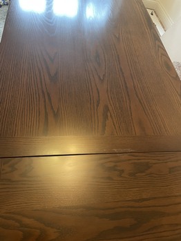 Oak table repolished